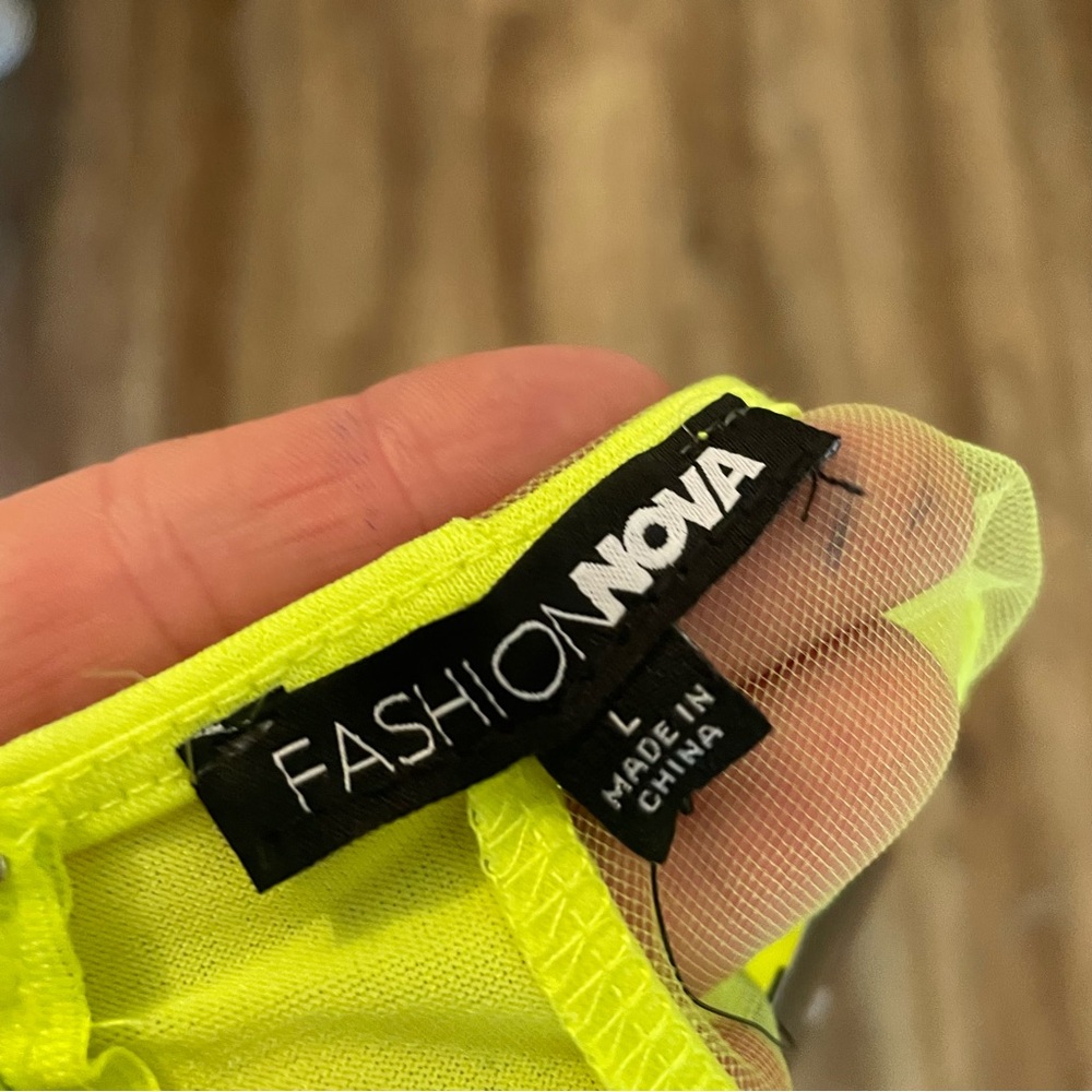 Fashion Nova Time of Your Life Neon Bodysuit - Picture 6 of 7